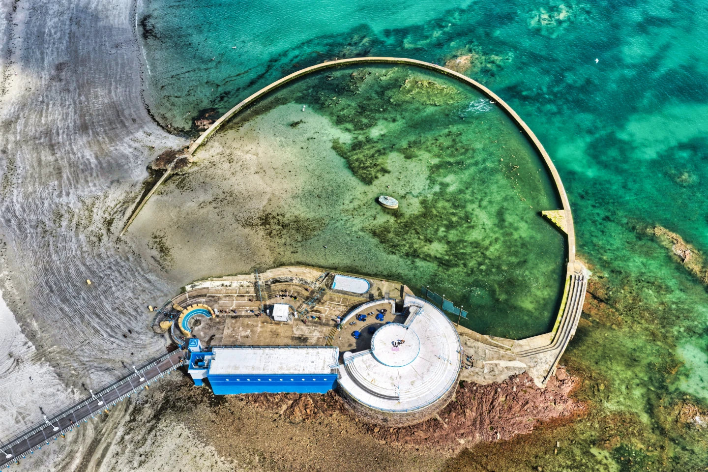 Havre des Pas Lido | Jersey Aerial Top View II