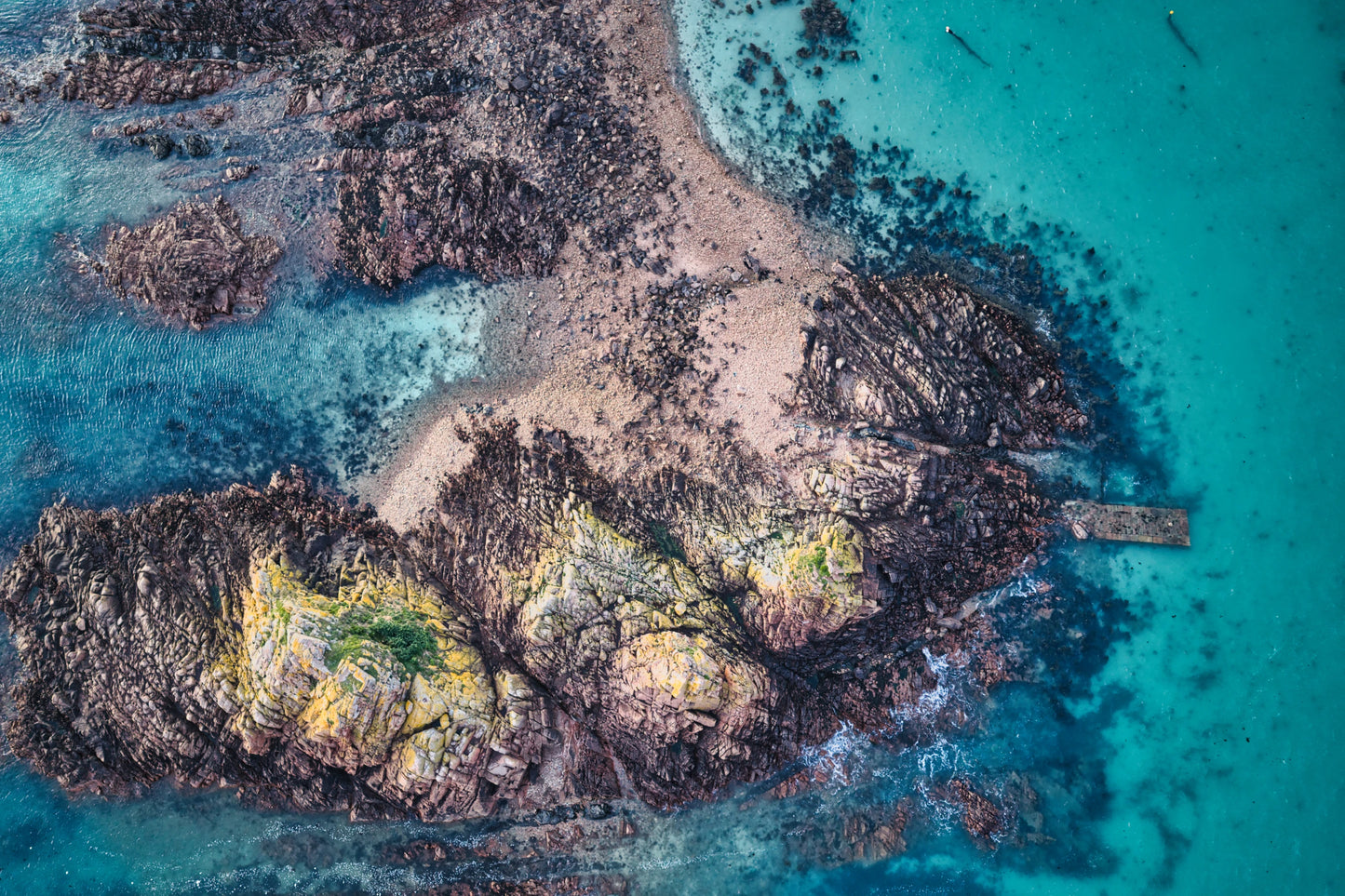 Le Hocq Jetty & Rocks | Jersey Aerial Top View II