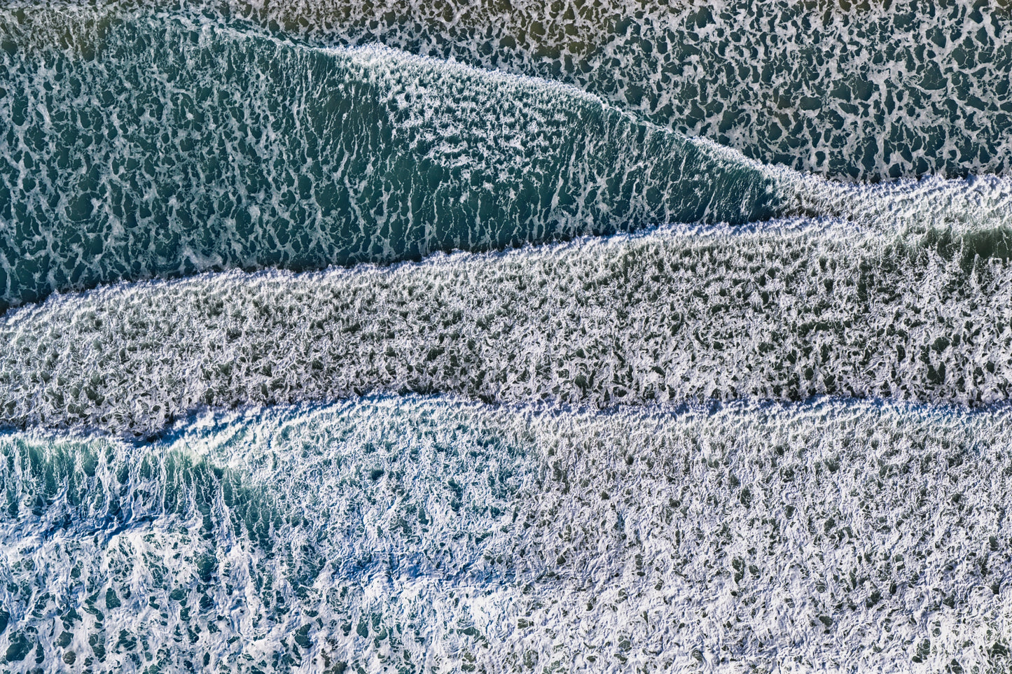 St Ouen’s Bay Wave Patterns | Jersey Aerial Abstract