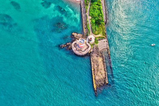 Archirondel Tower | Jersey Aerial Top View