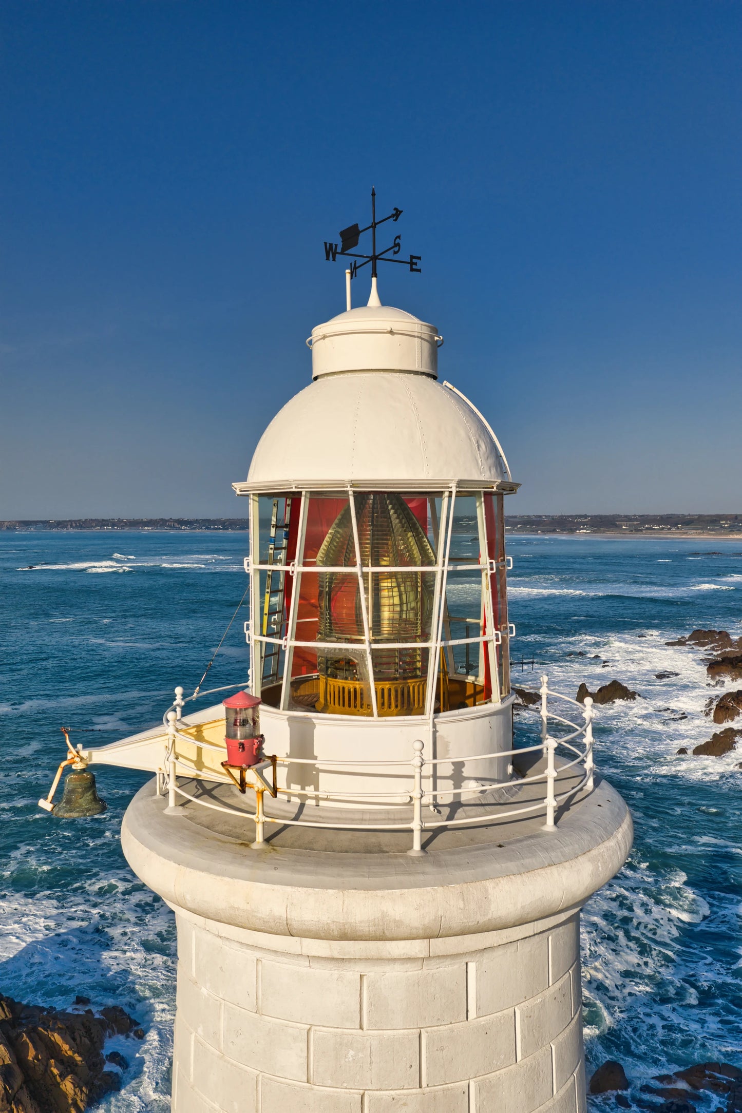 Corbiere Lighthouse Lantern Close Up Jersey