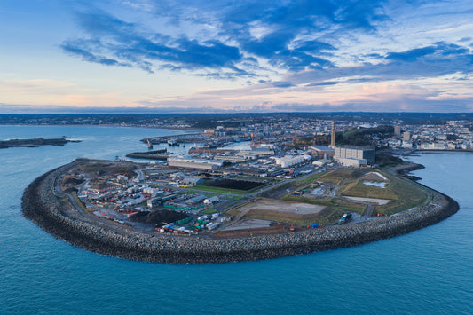 La Collette & St Helier Harbour | Jersey Aerial View