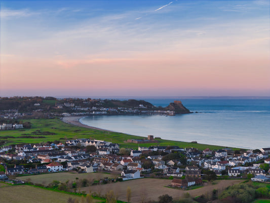 Mont Orgueil Castle Grouville Bay Fort Henry Jersey Drone