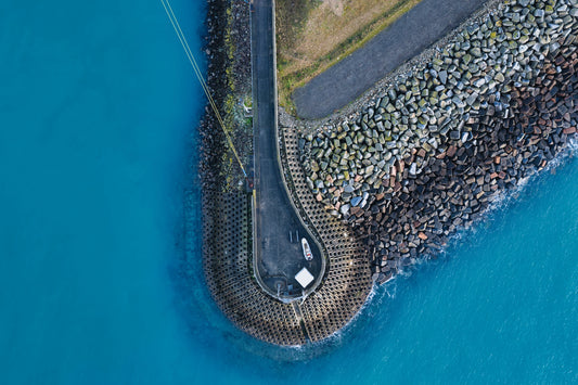 St Helier Great Quarter | Turquoise Breakwater Geometry